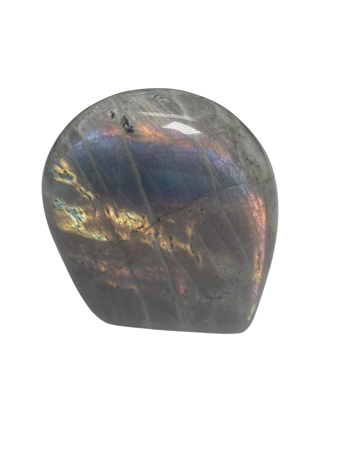 Flashy Sunset Labradorite Freeform: Reiki Charged Home Decor