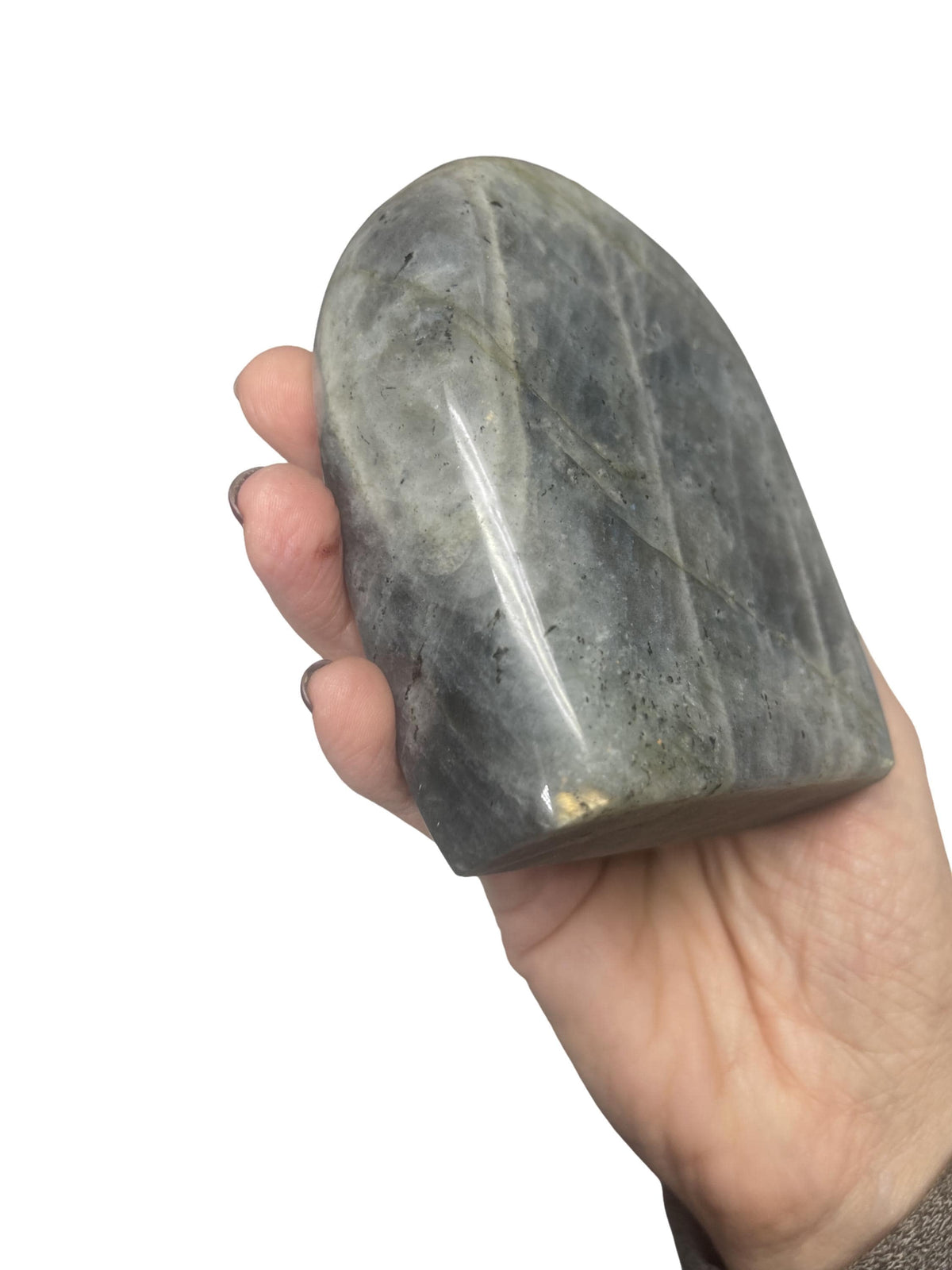 Flashy Sunset Labradorite Freeform: Reiki Charged Home Decor
