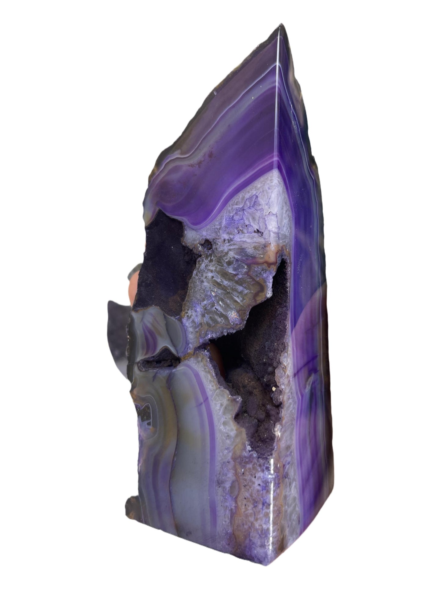 Purple Agate Bookends, Home Decor, Housewarming Gift for Him, Office Accessories,  Rocks and Geode Bookends, Library Decor, Gemstone Decor