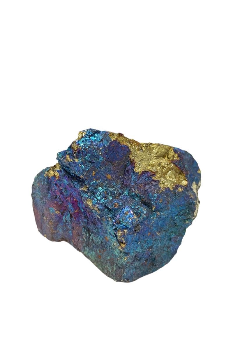 Peacock Ore “Joy Stone” | Bornite, Chalcopyrite, Naturally Iridescent Mineral, Happiness & Positive Energy Crystal, Pyrite