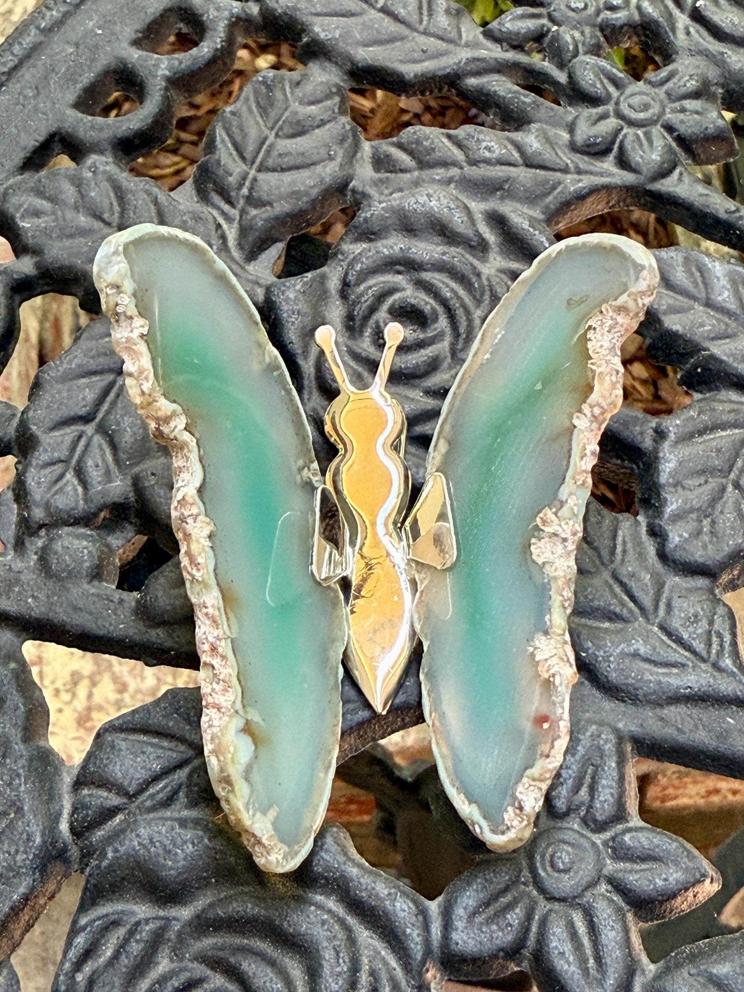 Agate Butterfly, Crystal Butterfly, Agate Slice, Crystal Home Decor, Butterfly Accessories, Gifts for Butterfly Lovers