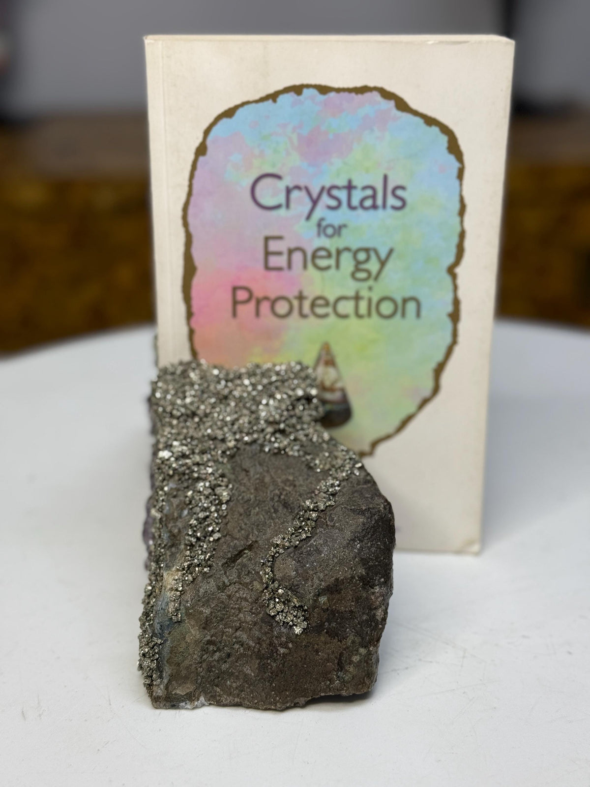 Amethyst & Pyrite Crystal Bookends | Luxury Crystal Decor