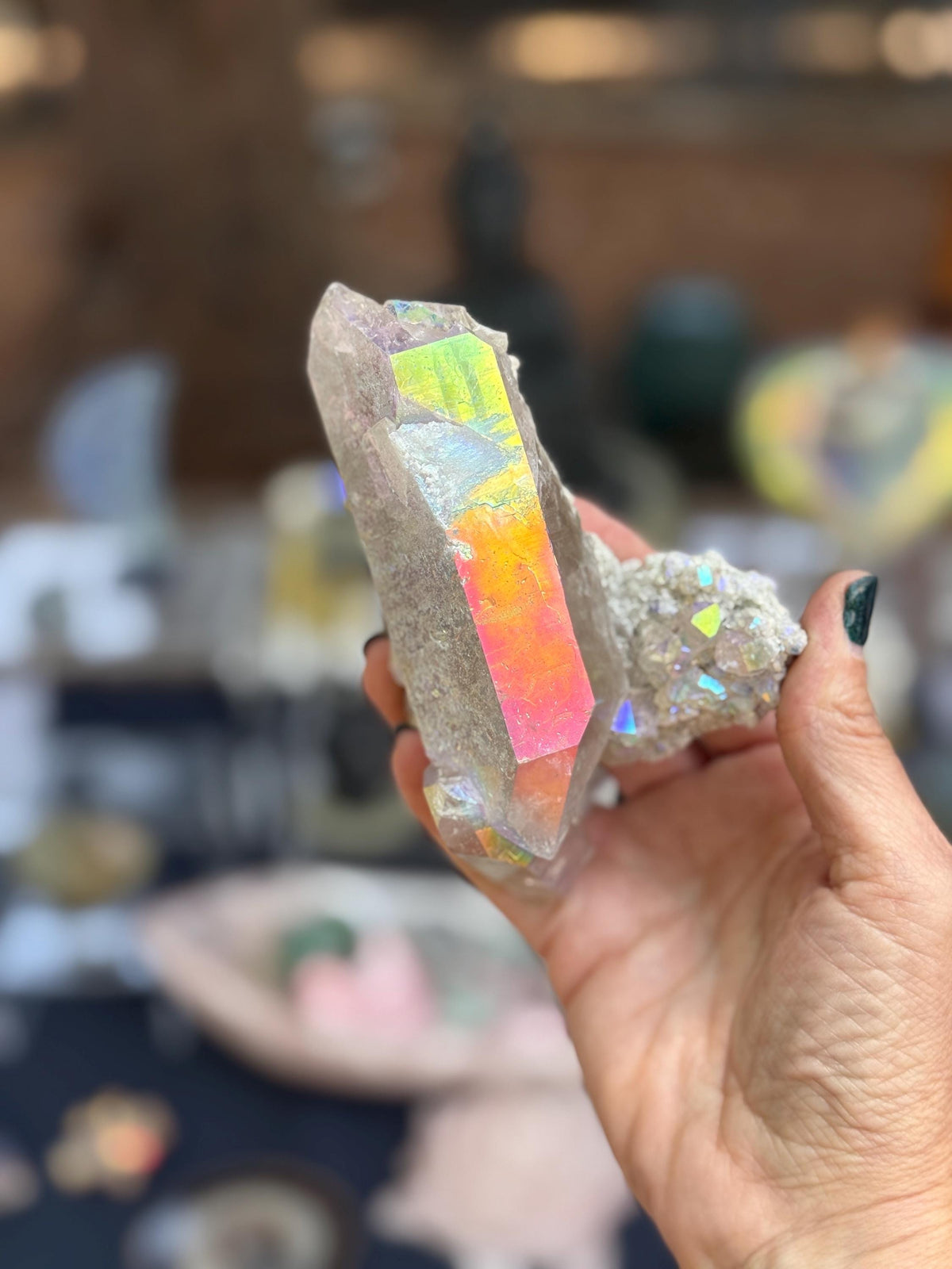 Angel Aura Smokey Quartz , Aura Crystals, Angel Aura Crystals,Aura Smokey Quartz, Aura Crystal cluster