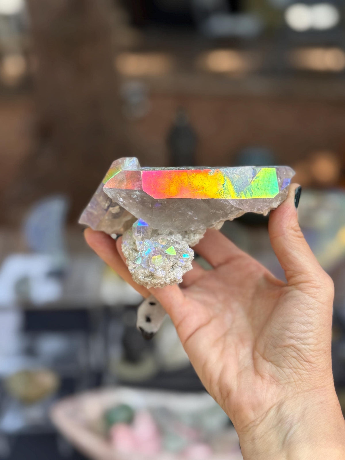 Angel Aura Smokey Quartz , Aura Crystals, Angel Aura Crystals,Aura Smokey Quartz, Aura Crystal cluster