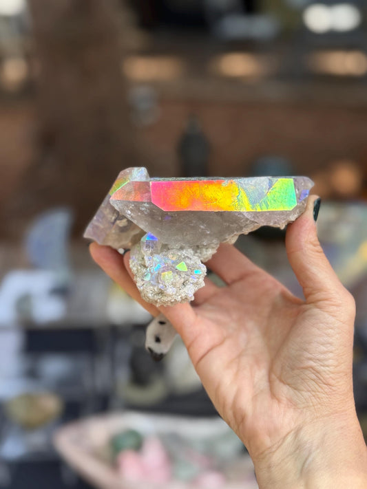 Angel Aura Smokey Quartz , Aura Crystals, Angel Aura Crystals,Aura Smokey Quartz, Aura Crystal cluster