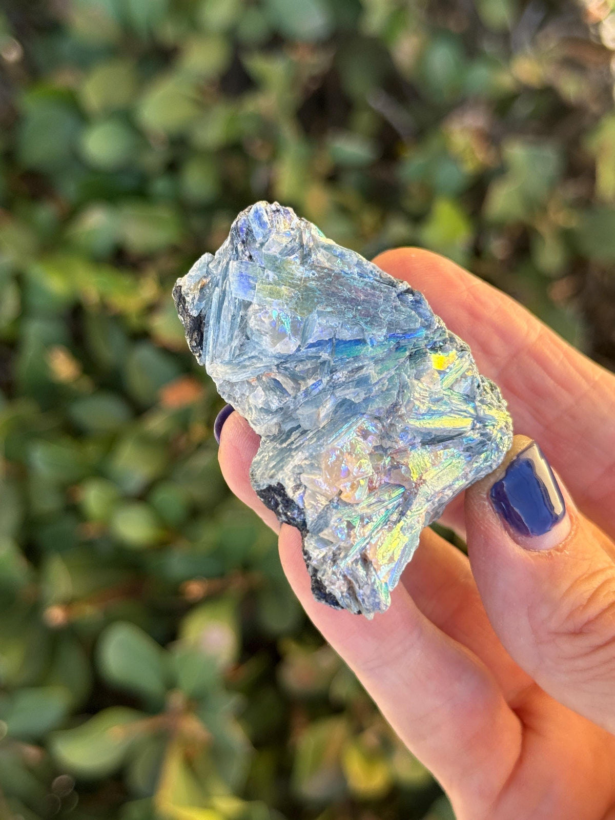 Angel Aura Kyanite, Angel Aura Crystals, Paraiba Kyanite, Blue Crystals, Throat Chakra, Rainbow Aura, Crystal Healing, High Vibration, Reiki