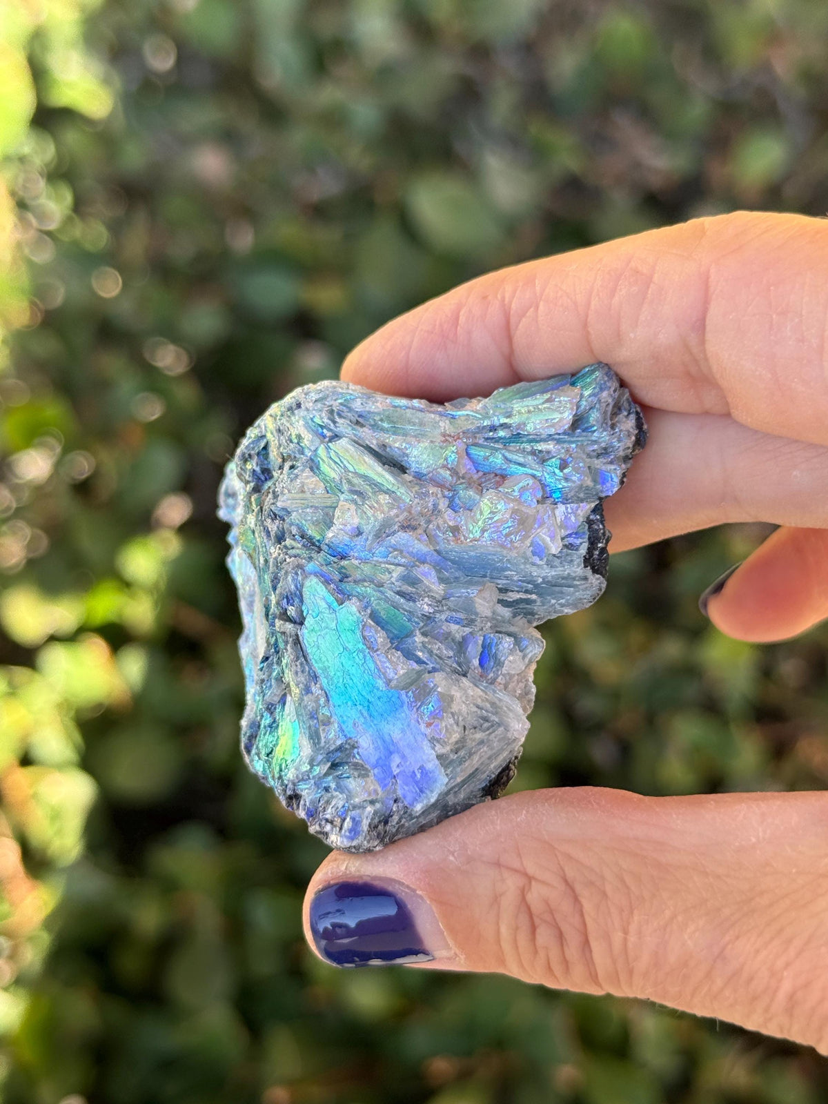 Angel Aura Kyanite, Angel Aura Crystals, Paraiba Kyanite, Blue Crystals, Throat Chakra, Rainbow Aura, Crystal Healing, High Vibration, Reiki