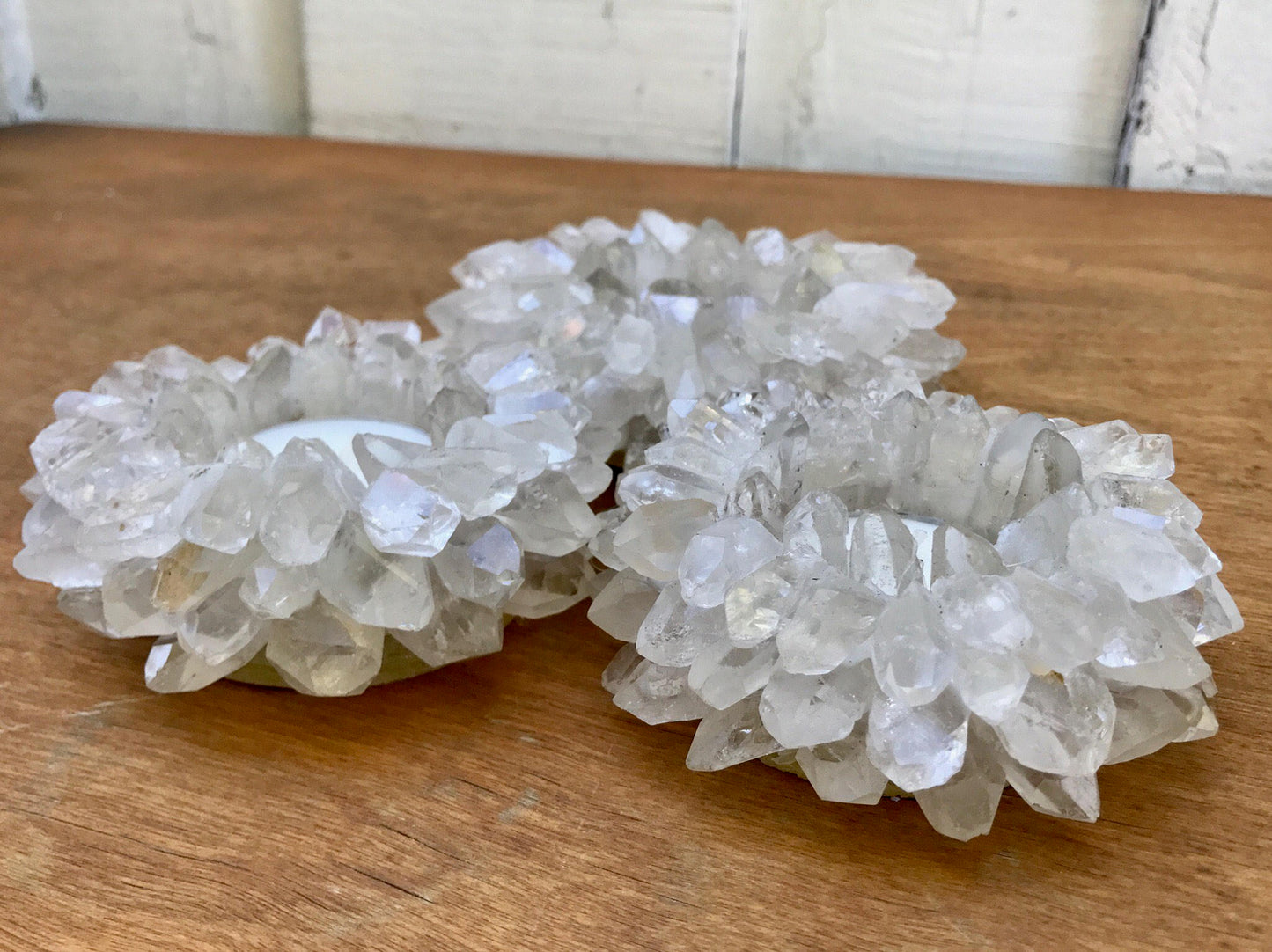 Quartz Crystal Point Candle Holder, Gemstone Candles, Home Accessories, Home Decor, Meditation, Succulent Planter