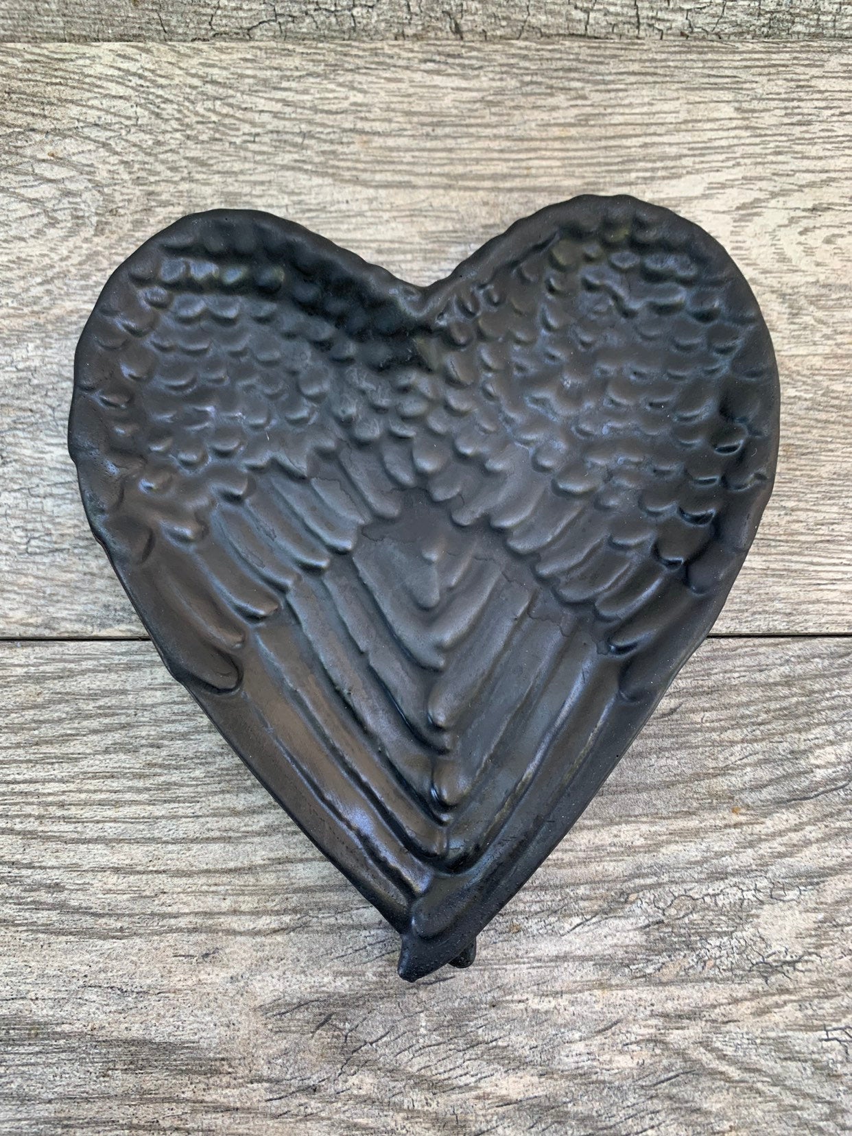 Shungite Dish, Angel Wing Dish, Heart Dish, Shungite Home Decor, Home Accessories, Altar, Spiritual Tool;s