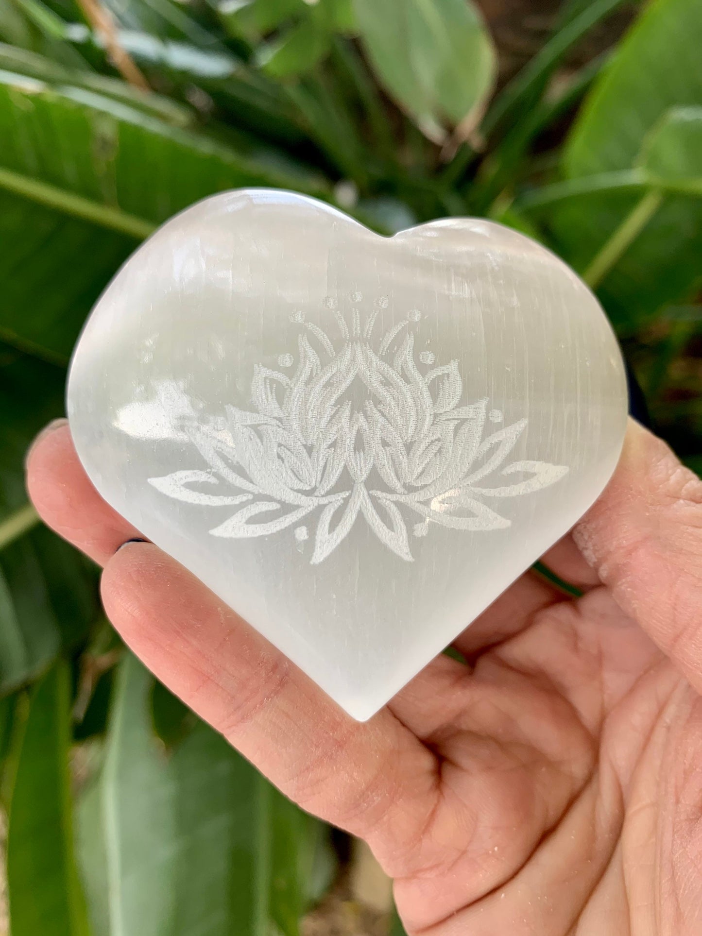 Lotus Selenite Heart, Etched Selenite Lotus, Sacred Symbols, Sacred Space, Altar, Metaphysical, Energy Clearing