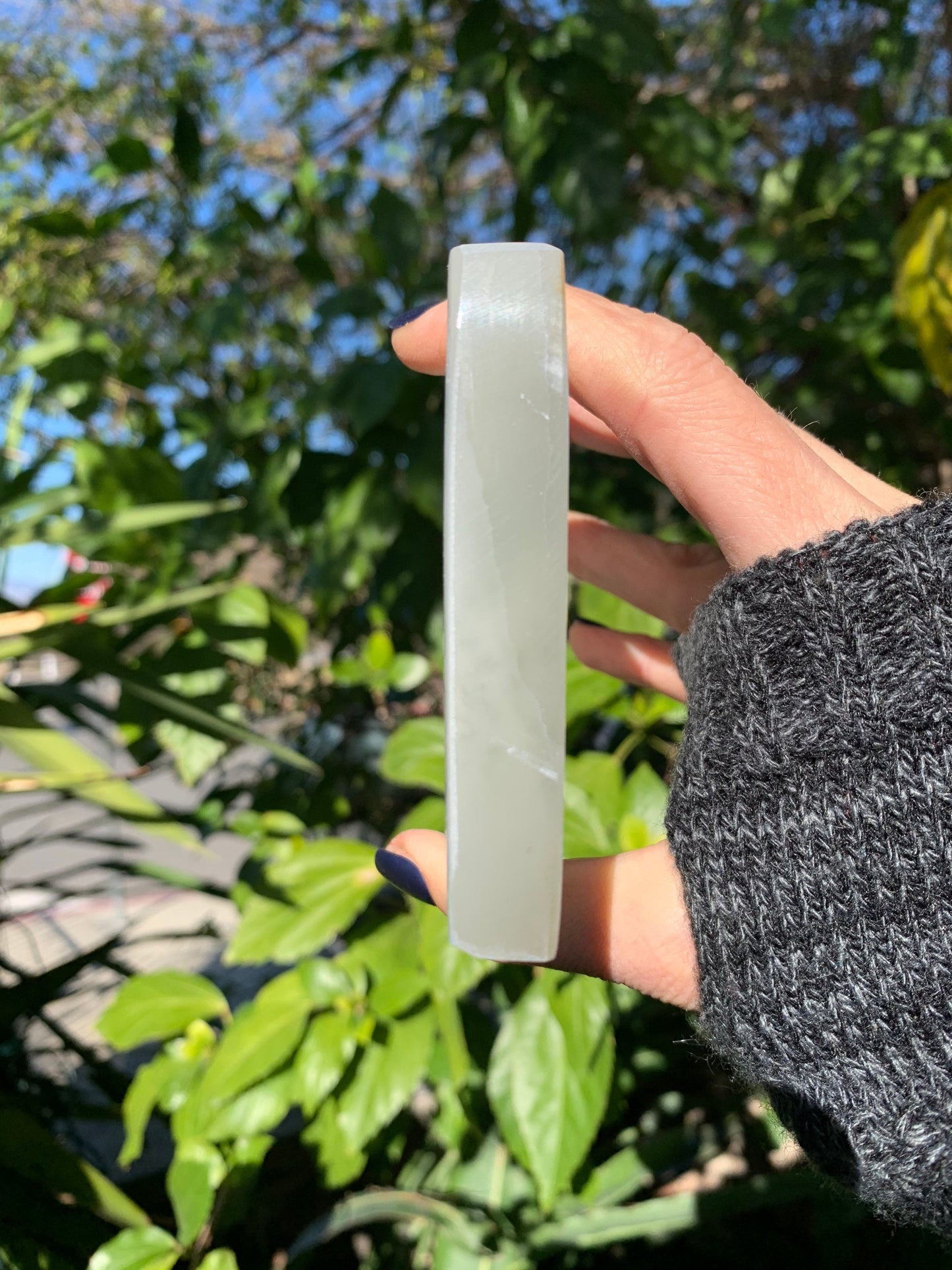 Large Angel Wings Selenite Charging Plate, Etched Selenite Angel Wings, Selenite Rectangle Selenite, Sacred Symbols, Energy Clearing