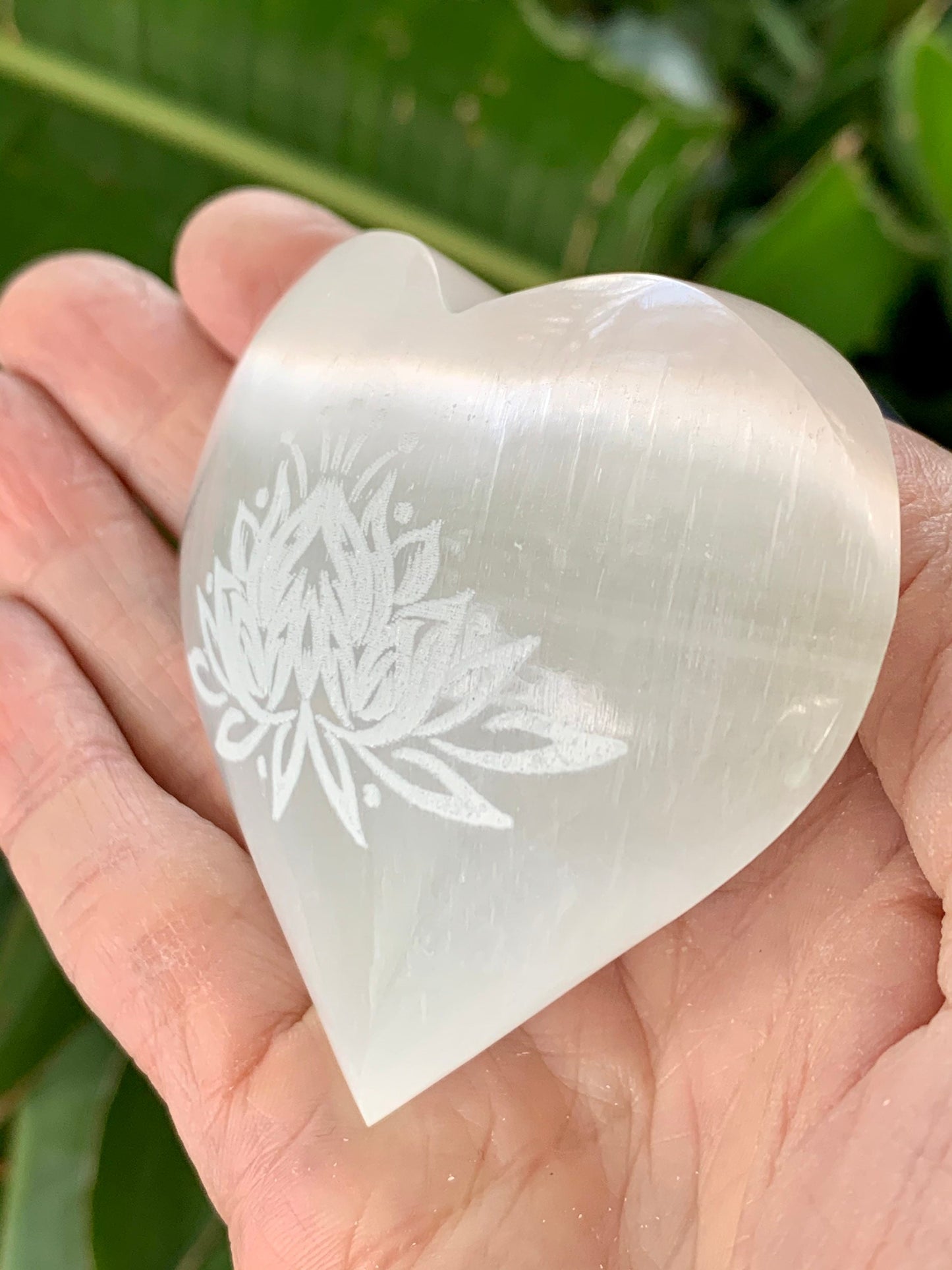 Lotus Selenite Heart, Etched Selenite Lotus, Sacred Symbols, Sacred Space, Altar, Metaphysical, Energy Clearing