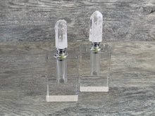 Quartz Crystal Perfume Bottle, Crystal Point Perfume Bottle, Decorative Bottles, Perfume Accessories, Essential Oils, Rock Crystal