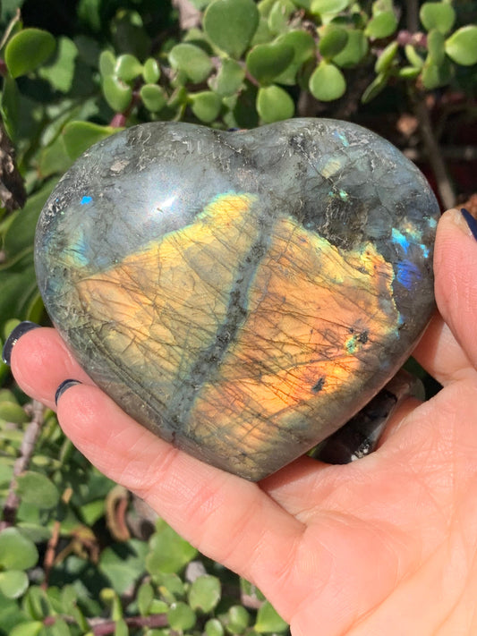 Labradorite Heart, Flashy Labradorite, Carved Labradorite, Accessories, Home Decor, Intuition, Valentine’s Day