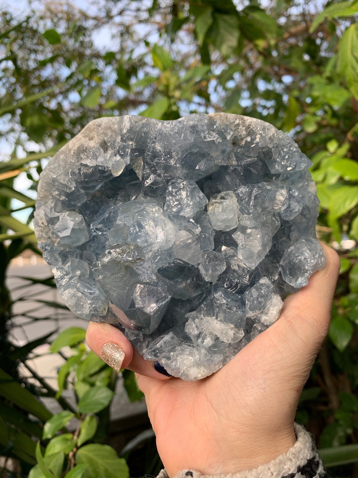 Large Celestite Heart, Celestite Cluster, Large Celestine, Crystal Hearts, Home Decor, Home Accessories, Blue Crystals, Reiki, Throat Chakra