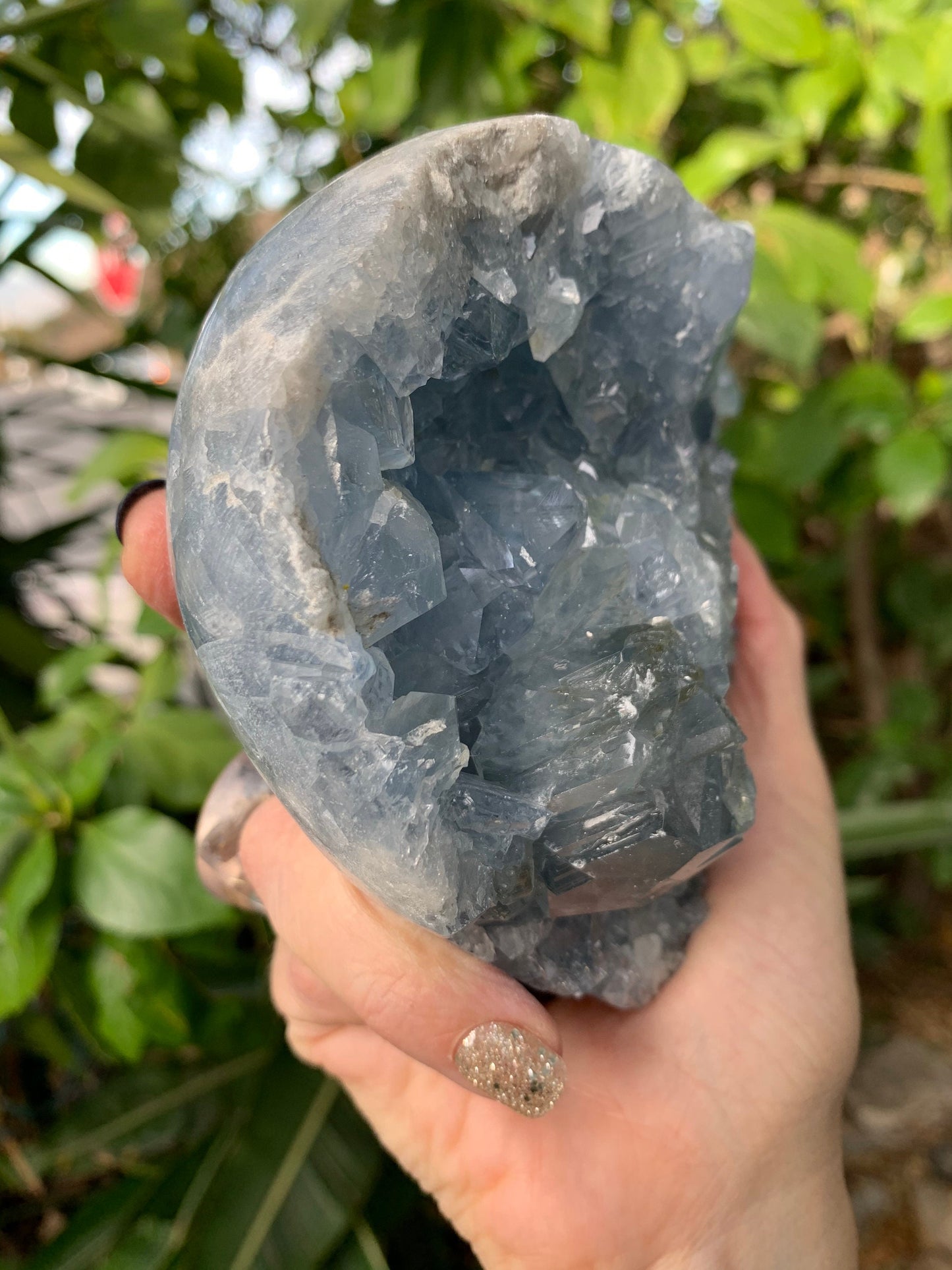 Large Celestite Heart, Celestite Cluster, Large Celestine, Crystal Hearts, Home Decor, Home Accessories, Blue Crystals, Reiki, Throat Chakra