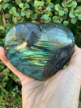 Labradorite Heart, Flashy Labradorite, Carved Labradorite, Accessories, Home Decor, Intuition