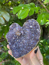 Gold Plated Amethyst Heart, Amethyst, Home Accessories, Home Decor, Altar, Reiki, Chakra, Meditation,