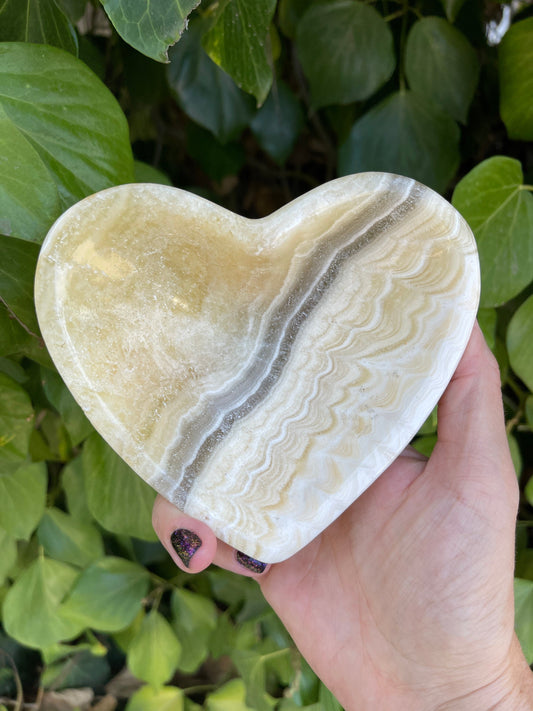 Zebra Onyx Heart Dish, Heart Bowl, Ring Dish, Gemstone Hearts, Home Accessories, Home Decor, Housewarming, Reiki, Chakra,Altar