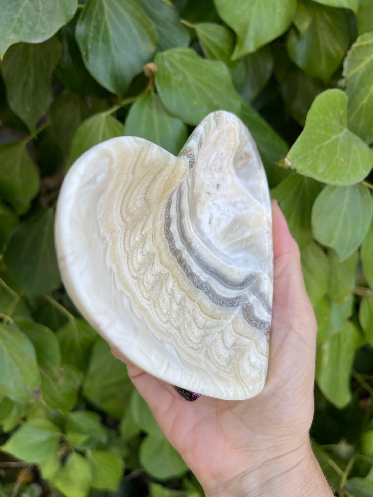 Zebra Onyx Heart Dish, Heart Bowl, Ring Dish, Gemstone Hearts, Home Accessories, Home Decor, Housewarming, Reiki, Chakra,