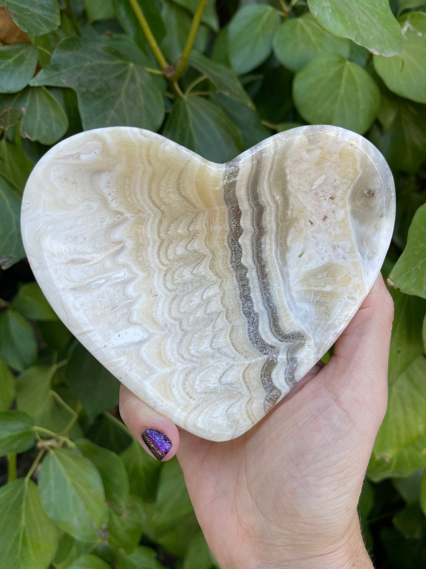 Zebra Onyx Heart Dish, Heart Bowl, Ring Dish, Gemstone Hearts, Home Accessories, Home Decor, Housewarming, Reiki, Chakra,