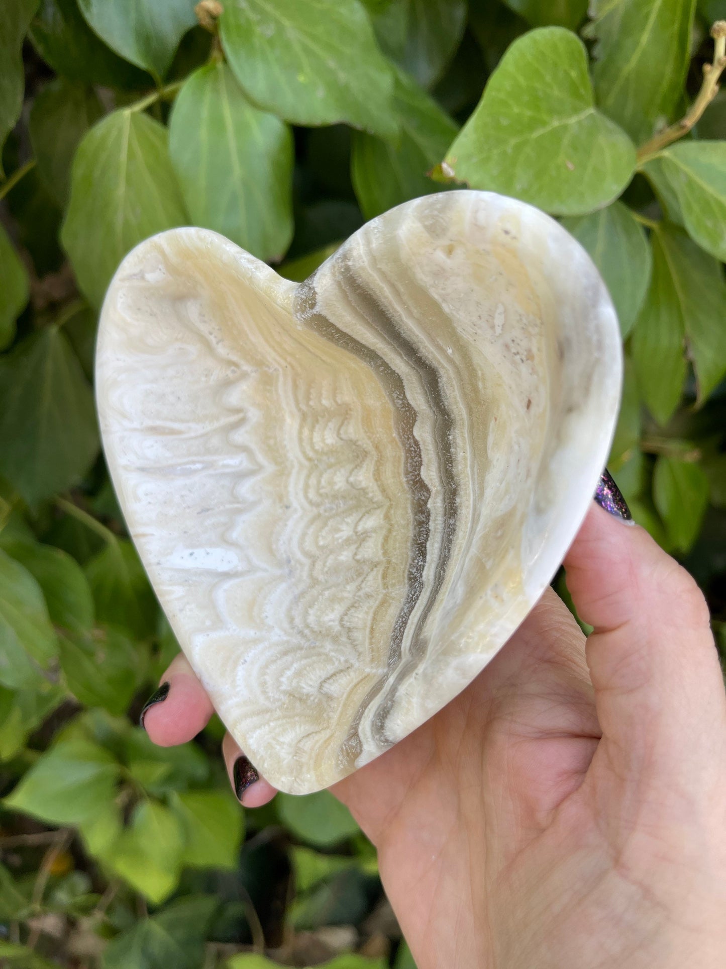 Zebra Onyx Heart Dish, Heart Bowl, Ring Dish, Gemstone Hearts, Home Accessories, Home Decor, Housewarming, Reiki, Chakra,