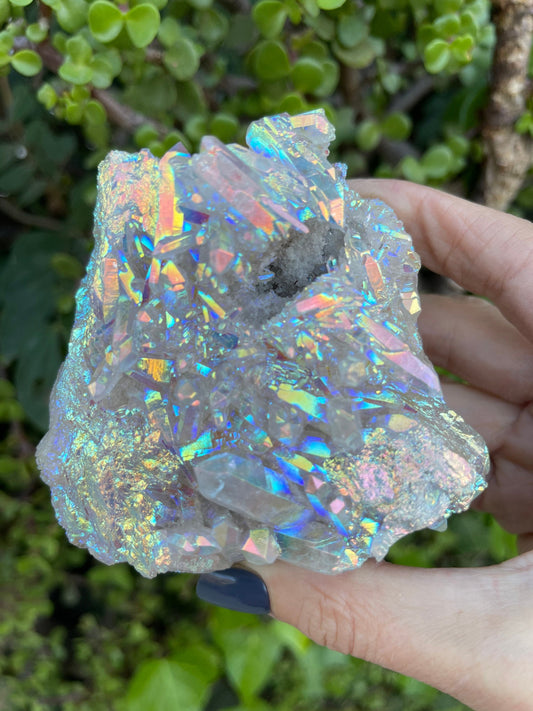 Angel Aura Quartz, Aura Quartz Cluster, Aura Crystals, Home Accessories, Home Decor, Aura Crystals,Reiki, Chakra, Meditation, Altar