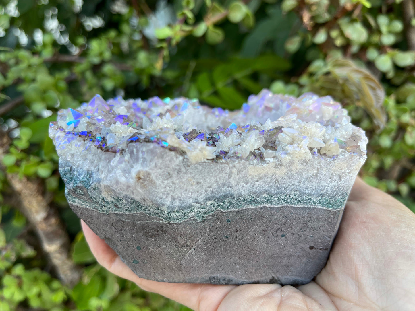 Angel Aura Amethyst Tea Light Holder, Aura Candleholder, Home Accessories, Home Decor, Amethyst, Aura Crystals, Aura Quartz